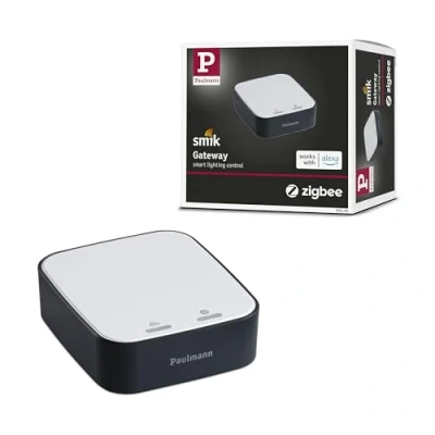 Imagen de Paulmann 50135 Smart Home Zigbee Gateway Bridge Panel de control plástico blanco y antracita, Smik