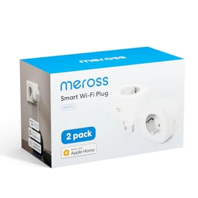 Imagen de Meross Enchufe Inteligente WiFi 16A 3840W, con Control Remoto app, Compatible HomeKit Siri, Alexa, Google Assistant y SmartThings, Smart Plug, Paquete de 2