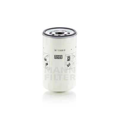 Imagen de MANN FILTER W 1168/6 Filtro de aceite 1 1/8 16 UN 2B enroscable