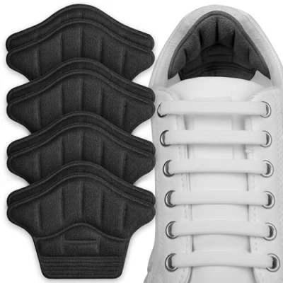 Imagen de SULPO Juego de 4 pares almohadillas para el talón, extra suaves contra la fricción y las ampollas, protector zapatos demasiado grandes