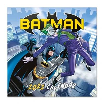 Imagen de Grupo Erik Calendario Batman 2022 incluye póster de regalo pared DC Comics │ anual mensual Producto con licencia oficial