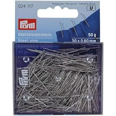 Imagen de Prym Head Pins, Metal, Silver, 10.199999999999999 x 6.7 1.9 cm
