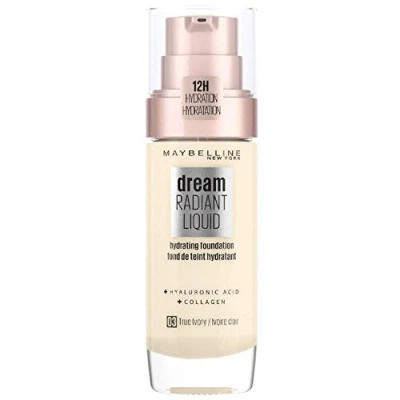Imagen de Maybelline New York Dream Satin Foundation Maquillaje Fluido, 3 True Ivory, Almond, 30 Mililitro