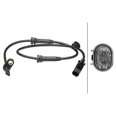 Imagen de HELLA 6PU 012 679 241 Sensor de ABS activo 2polos 740mm PEUGEOT: 107 Hatchback