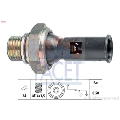 Imagen de FACET 7.0056 Sensor de Presión Aceite M14x1,5 1 Made in Italy OE Equivalent VOLVO: S80 I, S40 940 I Berlina, FORD: Focus 2