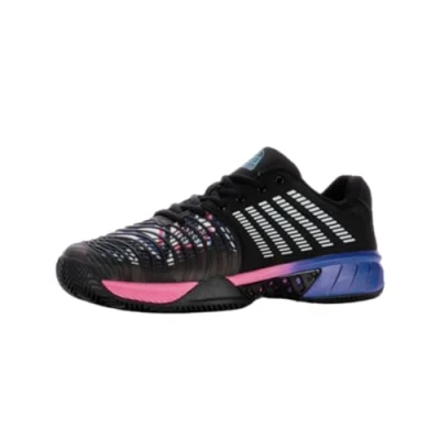 Imagen de K SWISS Express Light 3 Zapatillas de pádel, Hombre, Talla: 43, Black/true blue/neon pink Fibra sintética/tela