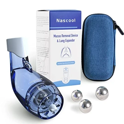 Imagen de dispositivo de eliminación moco, expansor pulmonar, terapia OPEP, entrenador muscular respiratorio, ejercicio respiración natural para pulmones
