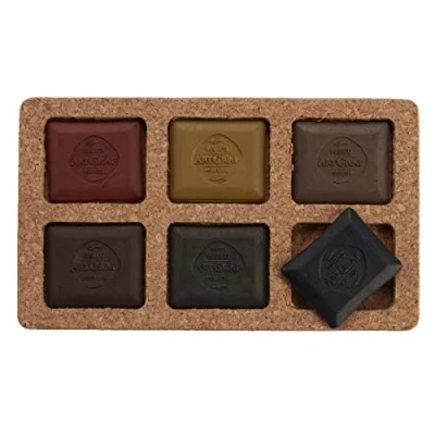 Imagen de Global Art Artgraf Watersoluable Graphite Squares 6/Pkg Earth Tone