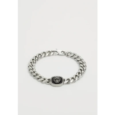 Imagen de Guess LION KING Pulsera silvercoloured/black, Hombre, Talla: Small, Silver coloured/black