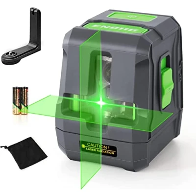 Imagen de Nivel Láser Verde de 25M, ENVENTOR Autonivelante Línea Cruzada, Modos Manual y Autonivelación, IP54, 360 Base Magnético, Bolsa