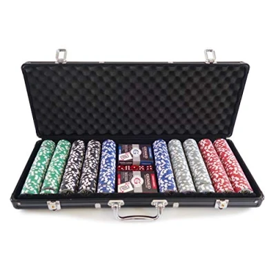 Imagen de Smir, Estuche de Poker Aluminio Negro 500 (versión en francés)