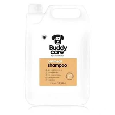 Imagen de Buddycare Champú para perros con piel irritada, calmante e hidratante, aloe vera y provitamina B5 (5 L)