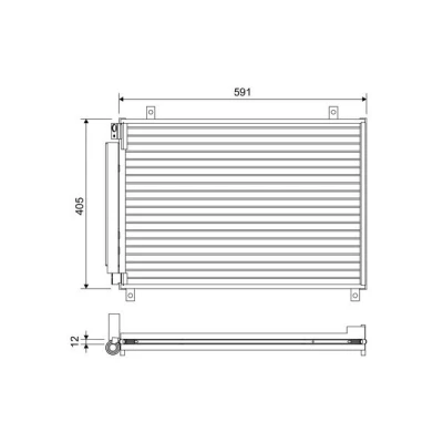 Imagen de VALEO 822656 Condensador con secador Aluminio 405