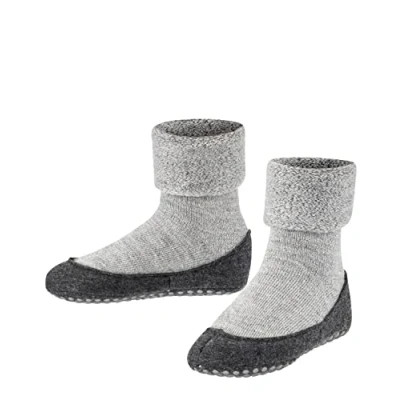 Imagen de FALKE Cosyshoe K HP lana puños en la suela 1 par, Calcetines para casa Unisex niños, Gris (Light Grey 3400), 31 32