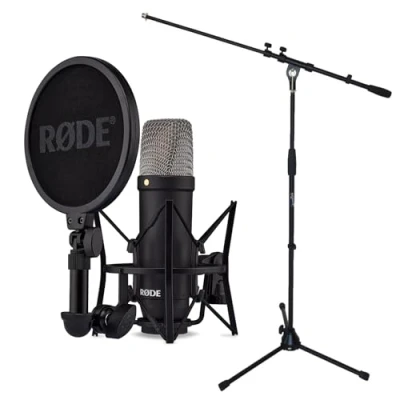 Imagen de RØDE Rode NT1 Signature Black micrófono condensador para estudio + soporte keepdrum