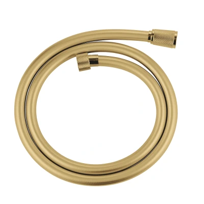 Imagen de GROHE Silverflex Flexo de ducha (1,25 m, resistente al calor, sistema anti torsión, conexión universal G 1/2&quot; x 1/2&quot;), Oro, 28362GL1
