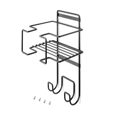 Imagen de EMUCA Soporte para Tabla de Planchar, Accesorios Planchado y Plancha, Acero, Gris Antracita
