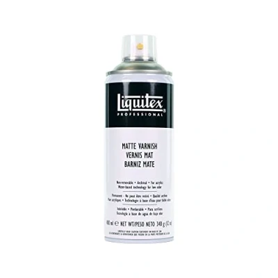 Imagen de Liquitex Professional Barniz en spray transparente Mate, 400 ml