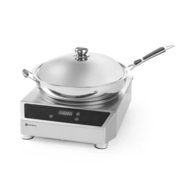Imagen de HENDI wok de inducción modelo 3500 Profi Line inducción+ recipiente 230V / 3500W 340x450 mm