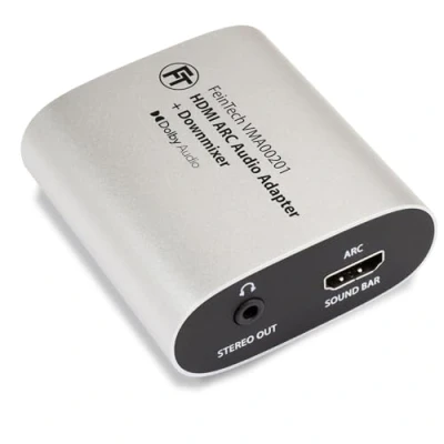 Imagen de FeinTech VMA00201 HDMI ARC Adaptador Audio de TV con decodificador Dolby Digital 5.1 Convertidor para Auriculares Altavoces Sistema Estéreo Control Volumen Paso la Barra Sonido Soundbar