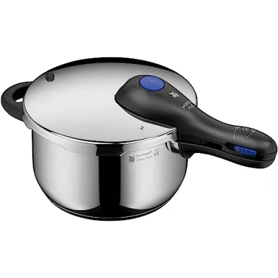 Imagen de WMF Perfect Plus Olla Rápida Ø 22 cm de Diámetro 3 Litros. Con Protección Contra Llamas. Acero Inoxidable Cromargan para Inducción