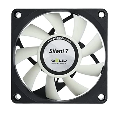 Imagen de Gelid Solutions Silent 7 de 3 pines 70mm para la carcasa estándar Operación silenciosa Aspas del ventilador optimizadas.