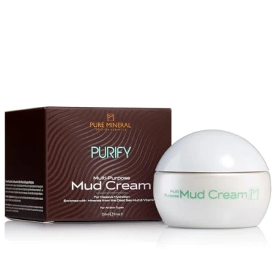 Imagen de Pure Mineral Crema Multiusos con Barro del Mar Muerto Hidratante y Nutritiva Todos los Tipos de Piel Sin siliconas, sulfatos, parabenos 250ml