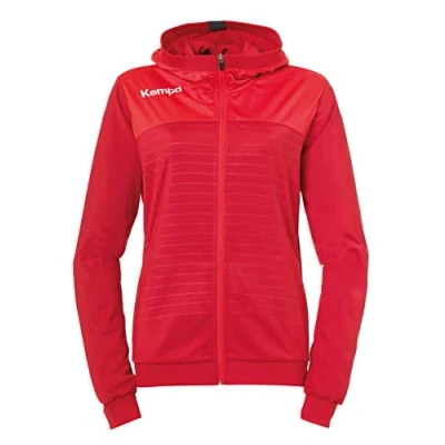 Imagen de Kempa Emotion 2.0 Hood Jacket Women Sudadera, Mujer, chili red/red, L