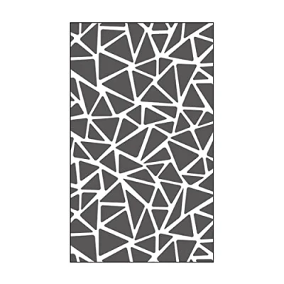 Imagen de Vaessen Creative Mini Carpeta de Embossing, Triangular, para Agregar Textura y Dimensión a Páginas Scrapbook, Tarjetas Otras Manualidades Papel, Aluminio, 7,6 x 12,7 cm