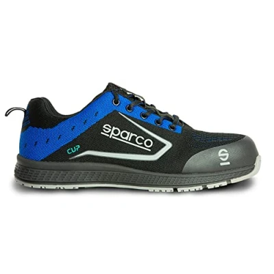 Imagen de Sparco 0752639NRAZ, Botas de Seguridad y contra Incendios Unisex Adulto, 39 EU, Nero BLU