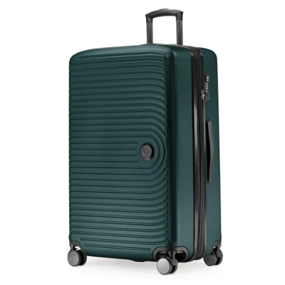 Imagen de HAUPTSTADTKOFFER Mitte Maleta rígida mediana, TSA, 4 ruedas, equipaje facturable con ampliación de volumen 8 cm, 68 88 L, bosque verde