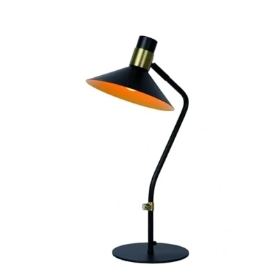 Imagen de Lucide Lámpara de mesa Pepijn en negro y dorado