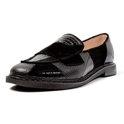 Imagen de L37 HANDMADE SHOES Crystal Castles, Mocasines Planos Mujer, Negro, 37 EU