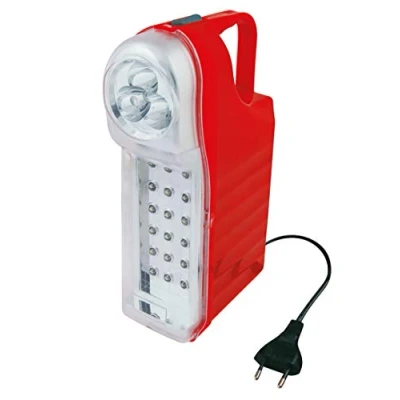 Imagen de POLY POOL PP0765 Lámpara de Emergencia Portátil Recargable 21 LED 3 Funciones con Cable 1 m y Enchufe 10A Mango 60+13lm Luz