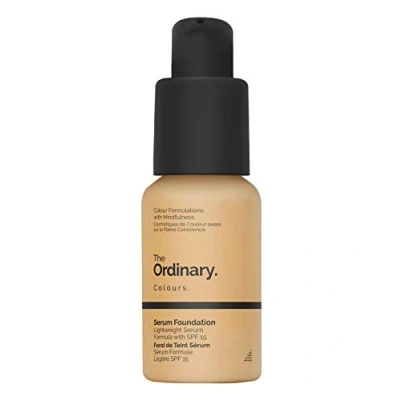 Imagen de Sistema de suspensión The Ordinary Serum Foundation, pigmentos ligeros, 30 ml, con cobertura moderada