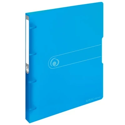 Imagen de Herlitz 11205713, Archivador A4, PP, 4 Anillos Mecanismo de nevera de, 2,7 cm Espalda, 16 mm Altura completa, Azul