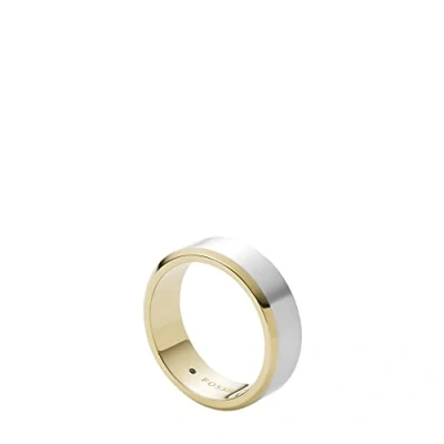 Imagen de Fossil Anillo Para Hombre De Vestir, Ancho: 7,3 mm Acero Inoxidable Plateado, JF03726998