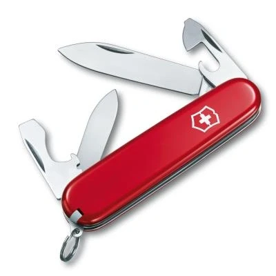 Imagen de Victorinox, Recruit, Navaja Multiuso Suiza, Cuchillo bolsillo, Regalo, 10 Funciones, Hoja grande, Abrelatas