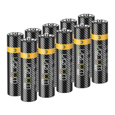 Imagen de Venom Baterías AAA Recargables 500 mAh 1.2 V NiMH (Paquete de 10), Color Negro