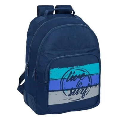Imagen de Safta SURF Mochila Escolar Infantil, Ideal para Niños de Diferentes Edades, Cómoda y Versátil, Calidad Resistencia, 32x15x42 cm, Color