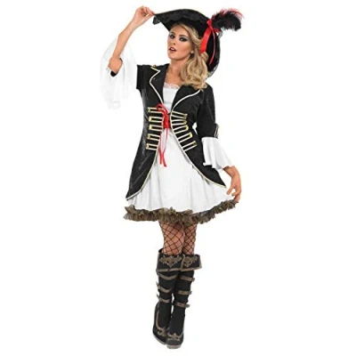 Imagen de Fun Shack Disfraz Pirata Mujer Capitana,Disfraz Adulto Mujer, Corsario Halloween Carnaval Talla XXL