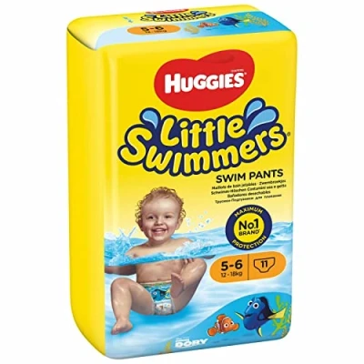 Imagen de Huggies Pañales Little Swimmers para Nadar, Talla 5/6, 1 Paquete de 11