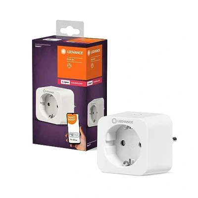 Imagen de LEDVANCE Smart + Enchufe, zócalo conmutable Zigbee, para el control de la luz en su hogar inteligente, directamente compatible con Alexe, 4 pack