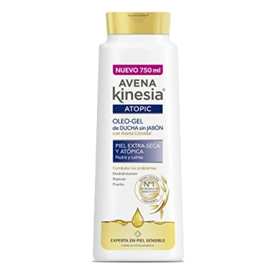 Imagen de Avena Kinesia Oleo Gel de Ducha Sin Jabón para Piel Extra Seca y Atópica, 750 ml
