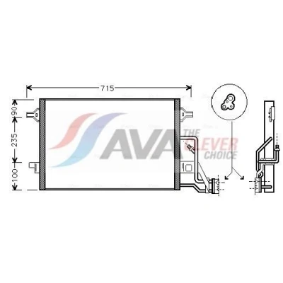 Imagen de PRASCO VN5189 Condensador 16,3 13,0 Aluminio 564 VOLKSWAGEN: Passat B5 GP Berlina, Variant, SKODA: Superb I Berlina