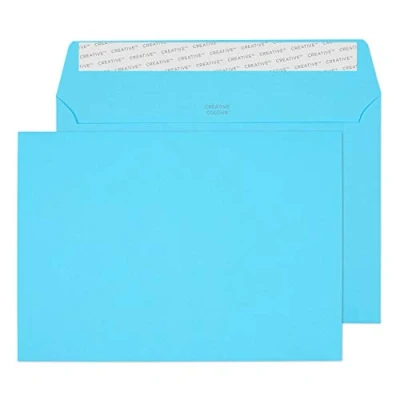 Imagen de Blake Colour 162 x 229 mm 120 gsm Cartera Despegar y sellar (309) Azul cóctel, Paquete de 500