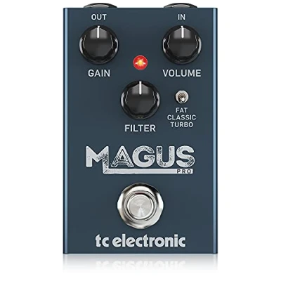 Imagen de TC Electronic MAGUS PRO Classic Pedal de distorsión alta ganancia con medios gruesos, control filtro agudos y 3 modos recorte