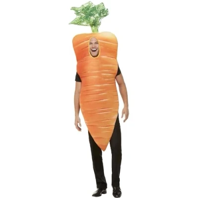 Imagen de Smiffys Disfraz de zanahoria Navidad, Naranja, con tabardo