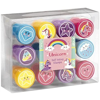 Imagen de Tm essentials Juego de Sellos autoentintados en Varios Motivos Unicornio, Regalo para niños 071650