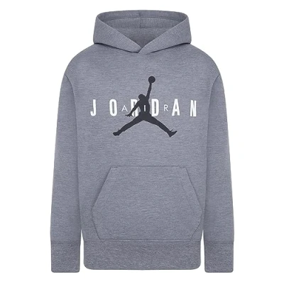 Imagen de Jordan JDB Jumpman Sustainable Unisex Jersey con capucha para niños, Talla: 128 132, Carbon heather
